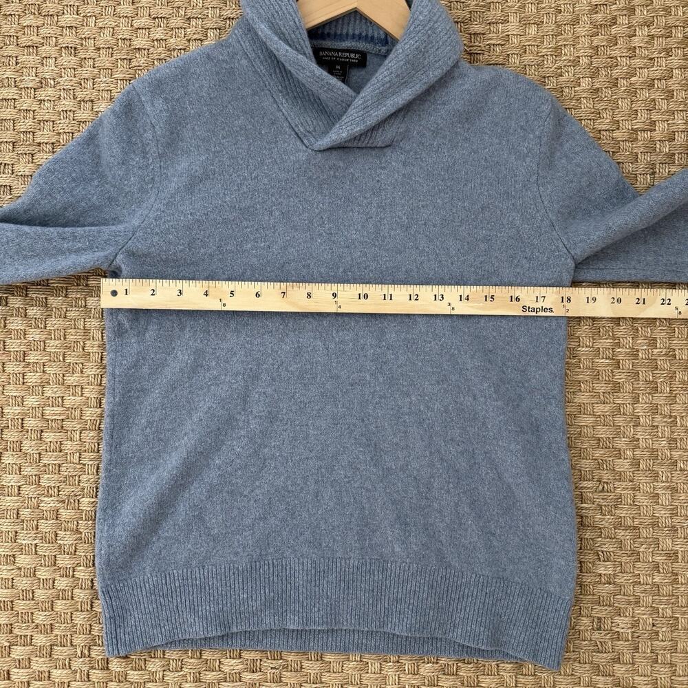 Banana Republic 100% Merino Wool Sweater Women’s Size Medium Slate Blue - Picture 8 of 10